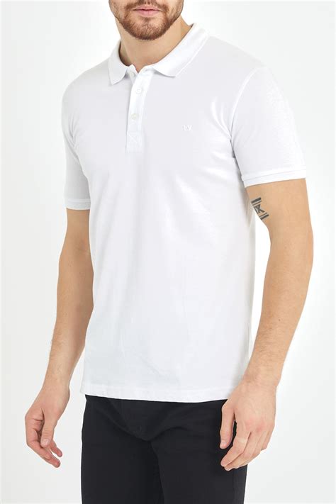 Beyaz Polo Yaka T Shirt 1KXE1 44488 01 XHAN