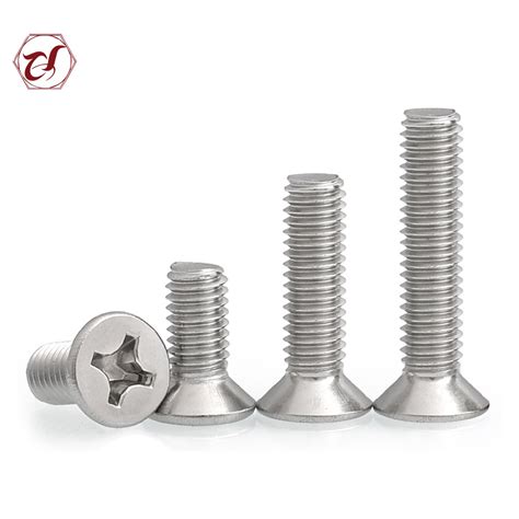 Stainless Steel DIN965 Cross Recessed Countersunk Head Machine Screw