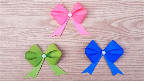 Easy Way To Make A Paper Bow How To Make Paper A Bow Easily Easy