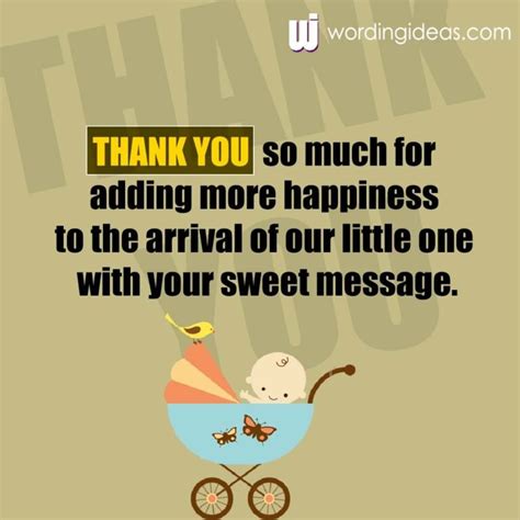 Thank You Messages For Newborn Baby Wishes Wording Ideas