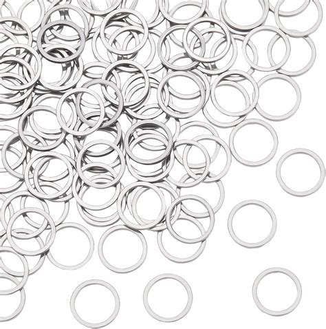 Unicraftale 100pcs 10mm In Diameter 304 Stainless Steel Linking Ring O Pattern Ring