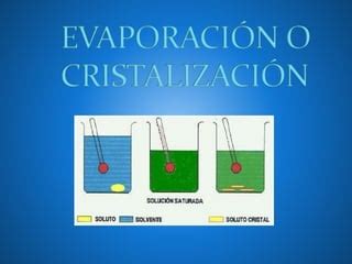 Evaporación y cristalización PPT