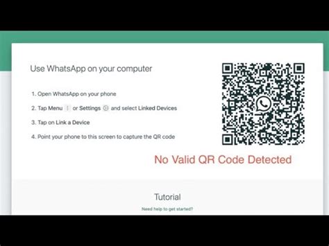 How To Fix No Valid Qr Code Detected In Whatsapp Youtube