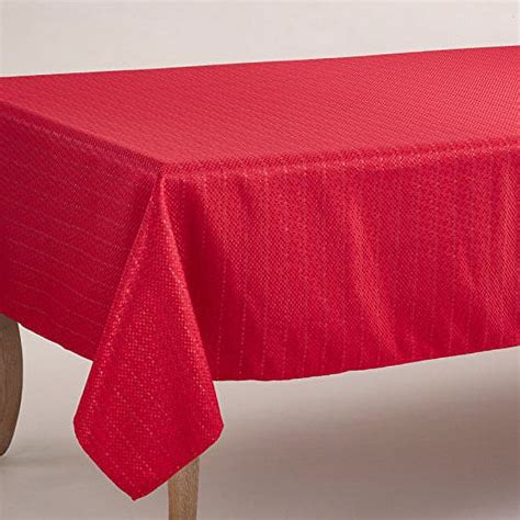 Fennco Styles Gloria Collection Stitched Design Tablecloth 5 Sizes