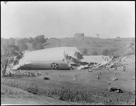 Crash Site Of The Uss Shenandoahthe First Of Four United States Navy