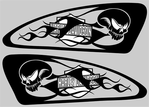 Harley Decals Airbrush Gas Tank Stencils Vinyl Harley Pinterest