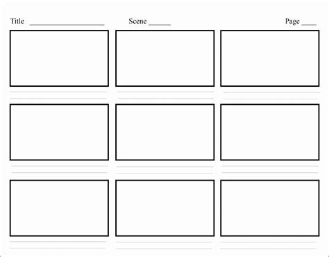 Storyboard Template Pdf Pulp