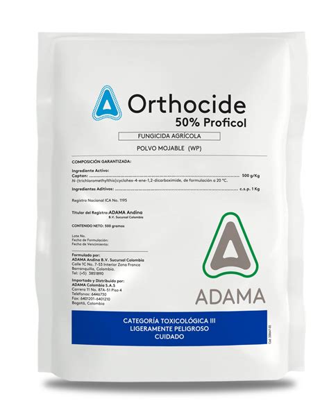 Fungicida Orthocide 50 PM X 500 Gr Adama Croper