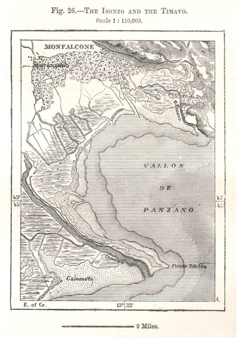 The Lake Of Cerknika Slovenia Sketch Map 1885 Old Antique Plan Chart