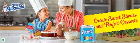 Nestlé MILKMAID Sweetened Condensed Milk 400g Tin Pack Amazon in