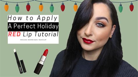 How To Apply The Perfect Holiday Red Lip YouTube