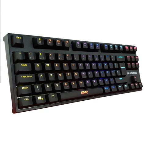 Teclado Gamer Mec Nico Multilaser Gk Tkl Led Rainbow Switch Blue