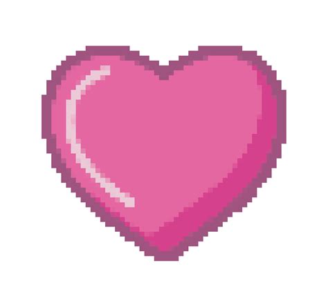 corazón amor pixel art 11467605 Vector en Vecteezy