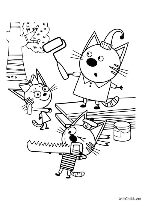 3 Кота Картинки Раскраски – Telegraph
