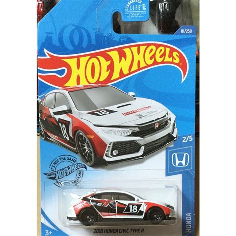 Xe Mô Hình Hot Wheels 2018 Honda Civic Type R tỉ lệ 1 64 Xe Hotwheels Honda Civic Type R