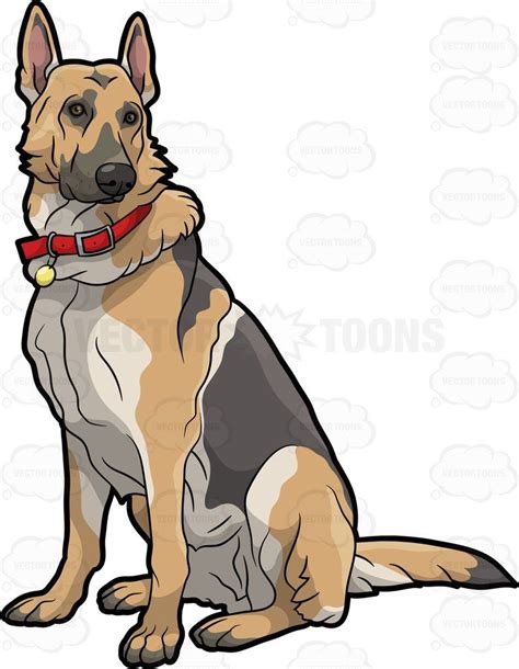 German Shepherd Drawing | Free download on ClipArtMag