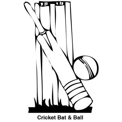 Cricket Bat and Ball Image