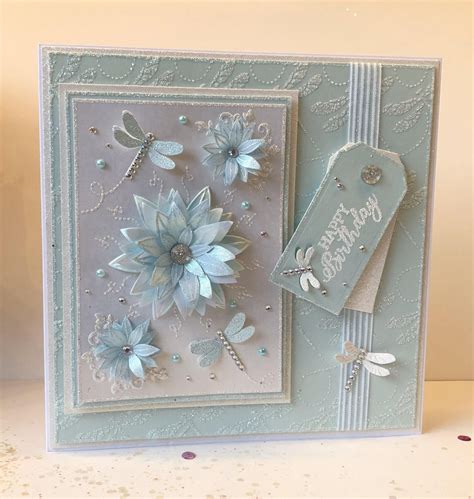 Stunning Luxury Handmade Boxed Birthday Card In Beautiful Etsy Uk Chloes Creative Cards