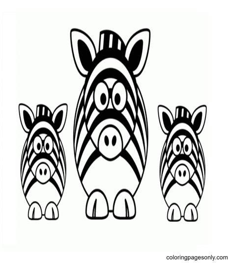 Zebra Stripes Coloring Page - Free Printable Coloring Pages