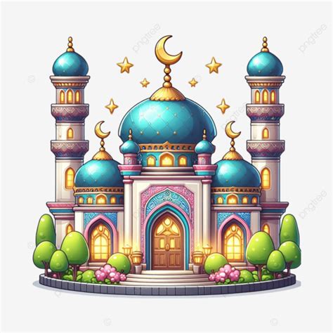 Free Islamic Cartoon Mosque Islamic Cartoon Vector Mosque Cartoon