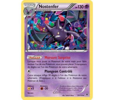 Carte Reverse Nostenfer 130 PV 33 119 XY04 Xy Vigueur Spectrale