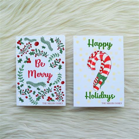 Personalized Christmas Cards Custom Christmas Cards Set - Etsy