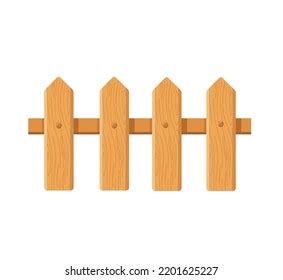 Wooden Fence Cartoon Vector Illustration Stock Vector (Royalty Free ...