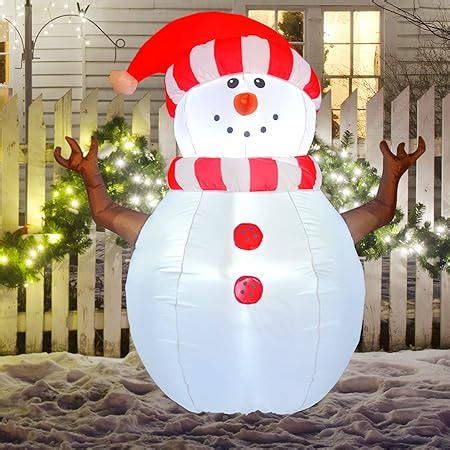 Amazon Joiedomi Ft Christmas Inflatable Snowman Decoration Blow