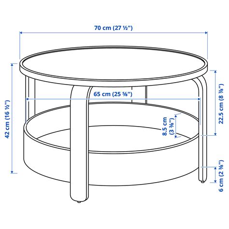 BORGEBY Coffee Table Birch Veneer 70 Cm IKEA Lietuva