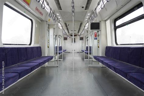 An interior of Malaysian famous local train KTM Komuter. Stock Photo ...