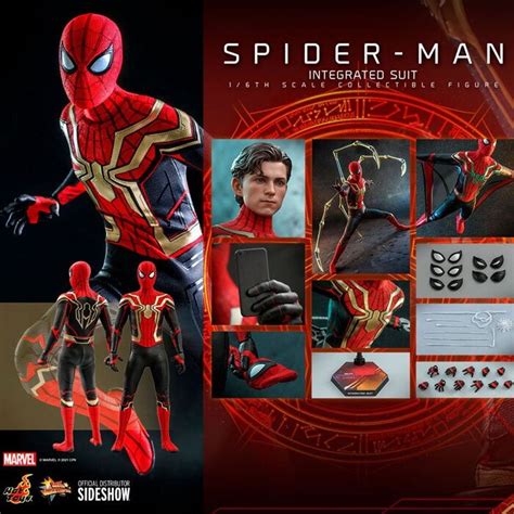 Hot Toys Spider Man No Way Home Integrated Suit Figurine Articul E Movies Masterpiece