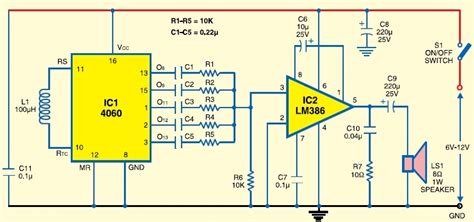 Electronic Siren With Multitone