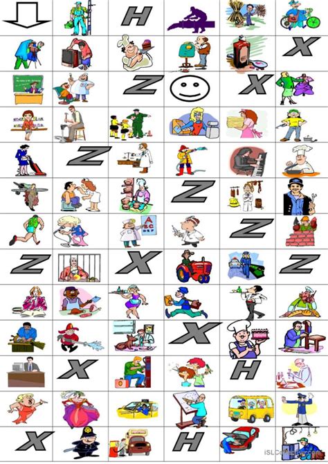 Berufe Bingo English ESL Worksheets Pdf Doc