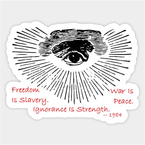 War Is Peace Freedom Is Slavery Ignorance Is Strength 1984