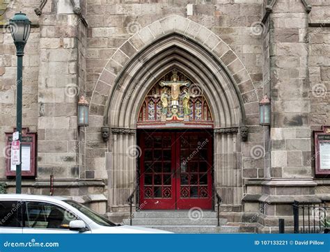 Pictured Is The Front Entrance Of Saint Mark`s Episcopal Church