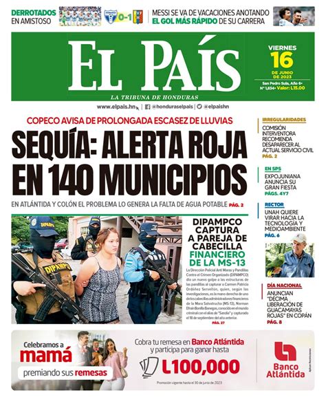 SEQUÍA ALERTA ROJA EN 140 MUNICIPIOS