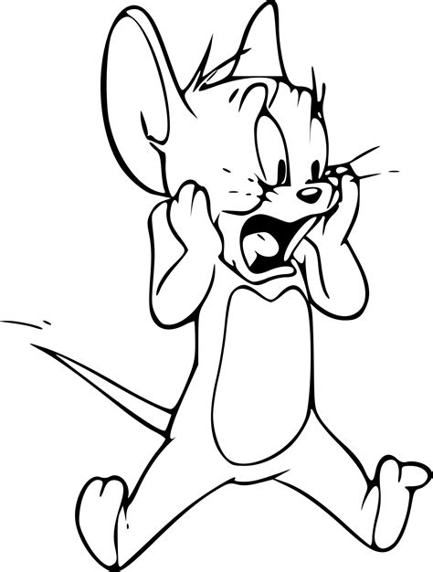 Coloriage Jerry de Tom et Jerry à imprimer