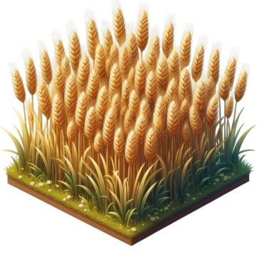 Golden Wheat Field Ripe Wheat Ready For Harvest Wheat Field PNG