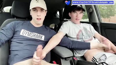 Australian Twinks In The Car Were Jerking Off XHamster