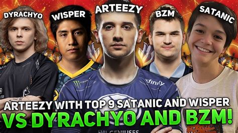 Arteezy With Top Rank Satanic And Wisper Vs Dyrachyo For Gladiators