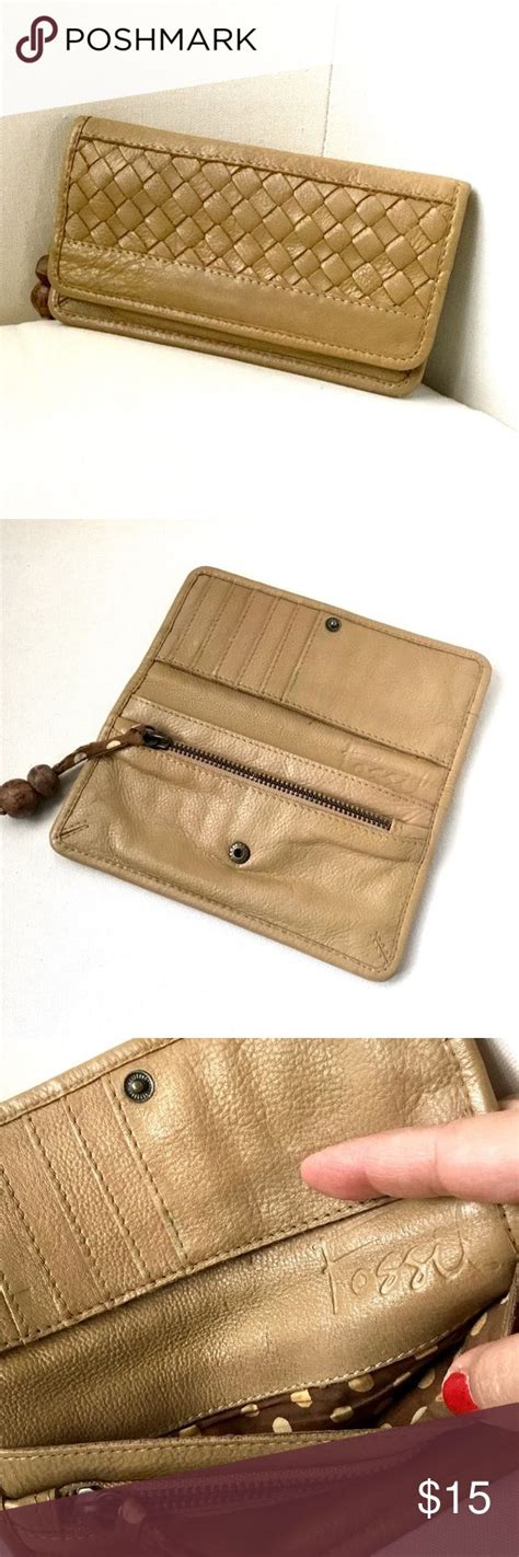 Fossil Tan Leather Wallet Wallet Leather Wallet Tan Leather