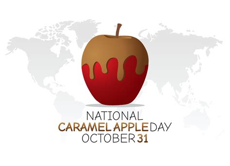 Vector Graphic Of National Caramel Apple Day Good For National Caramel