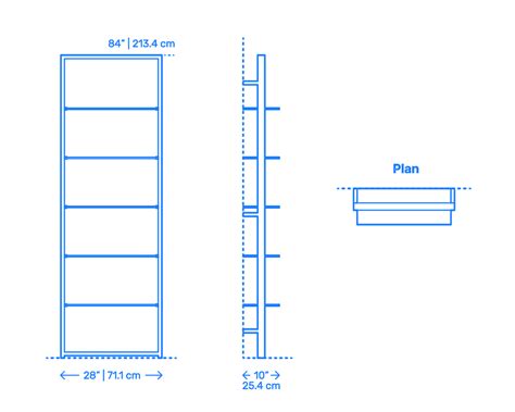 Ladder Bookcase 217 Large Dimensions Drawings Atelier Yuwa Ciao Jp