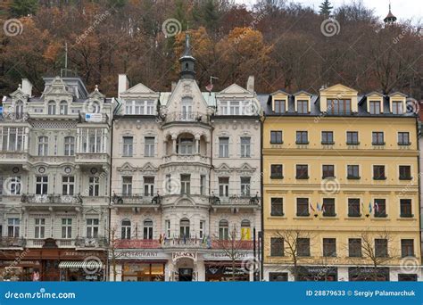 Karlovy Vary Residential Architecture Editorial Stock Photo - Image of ...