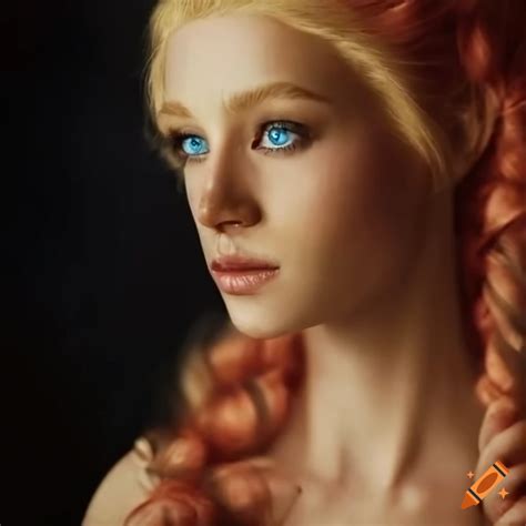 Strawberry Blonde Hair Blue Eyes