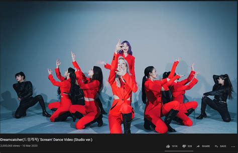 Dreamcatcher S Scream Dance Video Studio Ver Has Surpassed