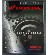 Honda Trx Fa Trx Fga Fourtrax Rincon Atv Service Manual