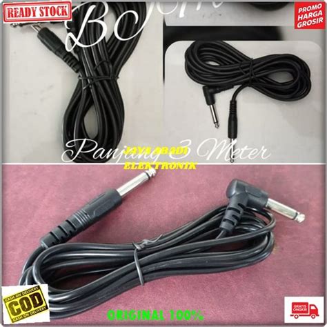 Jual Original Kabel Gitar Jek Jack Mm Meter Akai Akay Male Suara