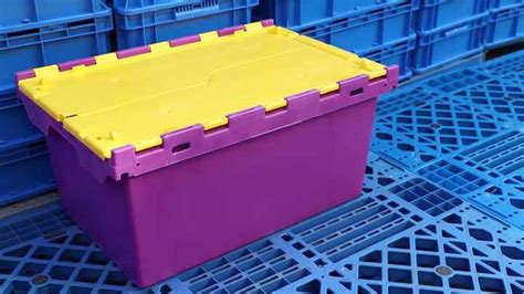 Join L Plastic Attached Lid Container With Hinged Lid Plastic Moving