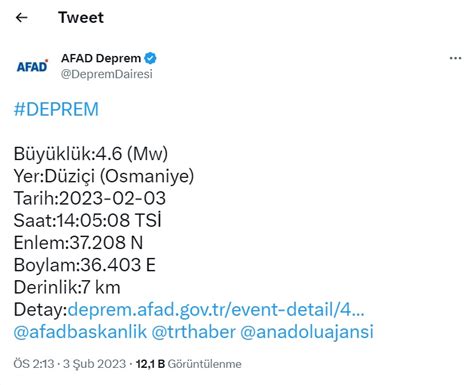 Osmaniye de korkutan deprem Çevre illerden de hissedildi AFAD